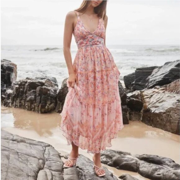 NWT Hemant & Nandita Kati Midi Dress/ M - Picture 1 of 12